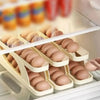 Egg Organizer, Automatic Scrolling Egg Rack, Space Saving Design, for Refrigerator