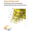 Mini Projector 24-60 Inch Display, 360° Flip, Perfect for Home Entertainment