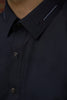 NAVY BLUE MEN'S WASH & WEAR SHALWAR KAMEEZ WITH COLLAR