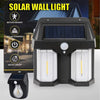 Outdoor Solar LED Wall Lamp, Wireless Installation, for Energy-Saving