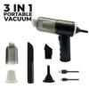 3 In 1 Portable Vacuum Cleaner, Duster & Blower Air Pump, Wireless Handheld