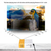 Mini Projector 24-60 Inch Display, 360° Flip, Perfect for Home Entertainment