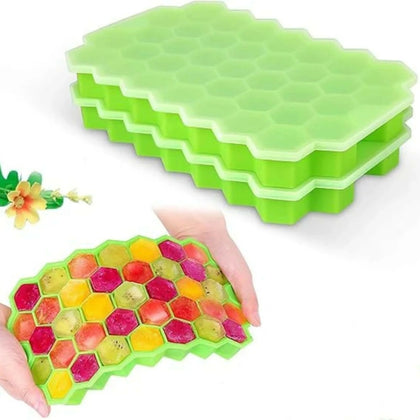 Honeycomb Ice Cube Tray, 37-Lattice, Easy-Release, for DIY & Parties