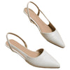 Closed Half Toe Pointed Mule, Fashionable Slingback, for Women