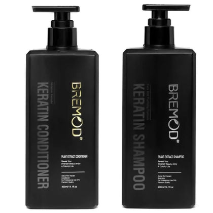 Bremod Keratin Shampoo & Conditioner, Repair & Strengthen Damaged Hair