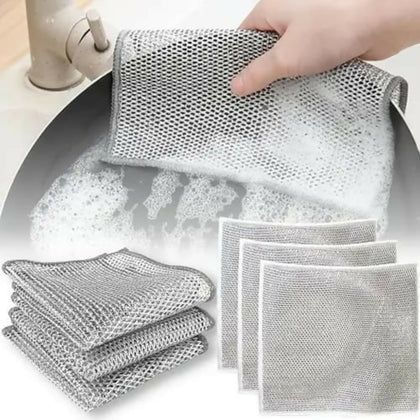 Dish Washing Cleaning Cloths, 10-Pack, Reusable & Hygienic for Kitchen