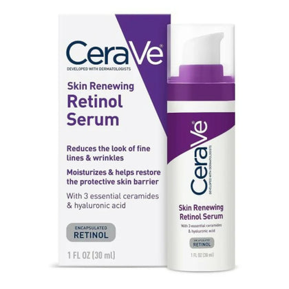 CeraVe Skin Renewing Retinol Serum, Hydrating & Anti-Aging, 30ml