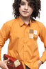 KID'S  LIGHT ORANGE CASUAL SHIRT