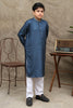 TRUE BLUE COTTON KURTA  KIDS WEAR - maqsood.pk