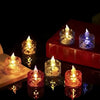 Flameless LED Tea Light Candles, Warm White & Battery Operated, Pack of 12