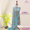 Unstitched Suit, Elegant 3-Piece Lawn Embroidered Dress, for Women