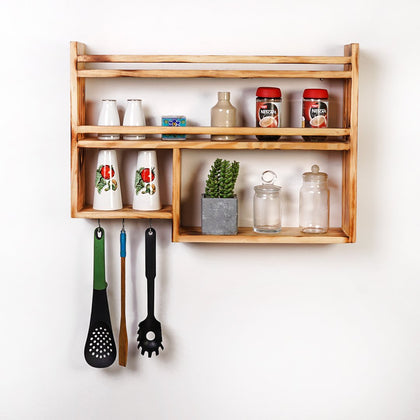 Kitchen floating rack shelve