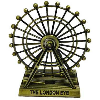 Creative London Eye Ornament, Rotating Wheel, Metallic, for Home Decor