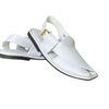 Chappal, Zalmi Smart White Handmade, Luxurious & Comfortable