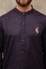 PURPLE DOTTED MEN'S COTTON KURTA