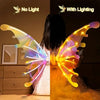 Glowing Elf Wings, Rechargeable Light-Up Fairy Costume, for Kids & Adults