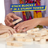 Jenga Classic Game with Hardwood Blocks, Stacking Challenge, for Kids'