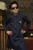 BLUE KID'S DOTTED COTTON KURTA