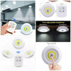 Tap LED Light with Remote Control, Pack of 3 & Wireless Puck Lights