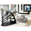 Remote Holder Stand, Black, Holds Up to 4 Remotes & Space-Saving Organizer