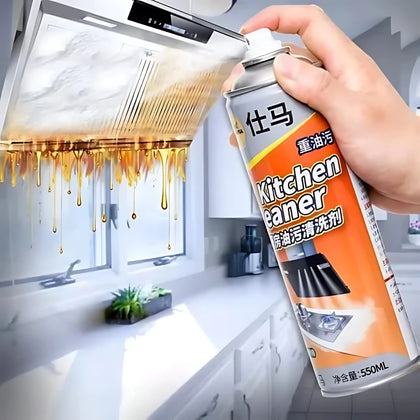 Kitchen Cleaner Spray Foam, Effective Grease & Stain Remover, for All Surfaces