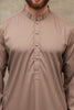 LIGHT BROWN MEN'S WASH & WEAR SHALWAR KAMEEZ