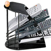 Remote Holder Stand, Black, Holds Up to 4 Remotes & Space-Saving Organizer