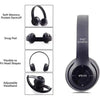 P47 Bluetooth Headphones, Over-Ear, Foldable, Noise Cancellation & 250mAh Battery