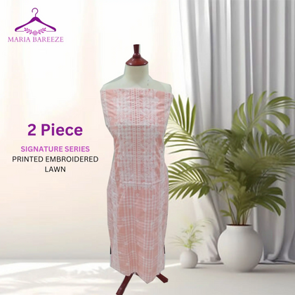 Unstitched Suit, Chic Signature Series Lawn Ensemble - 2 Pieces, for Women