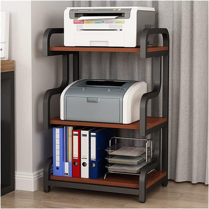 Desktop printer stand organizer