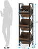 Standing basket storage tower