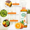 Foot Peeling Spray, Orange Oil Essence, for Dry and Callused Skin Care