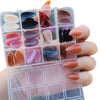 288-Piece Multicolor Fake Nail Set