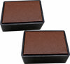 Senator Rexine Leather Office Desk Organizer 7pcs Set With Watch #20(Brown)