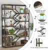 Bookcase Shelve Organizer Decor Rack