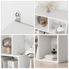 8-Cube White Bookcase