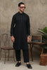 1. JET BLACK WASH & WEAR MEN'S SHALWAR KAMEEZ