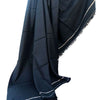 Black Wool Shawl with Beautiful Border, Perfect for Casual Wear