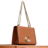 Hand Bag, CG Stylish with Long Chain & Soft Leather, Top Handle, Adjustable Strap