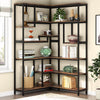 6 Shelf Sandine Corner Bookcase