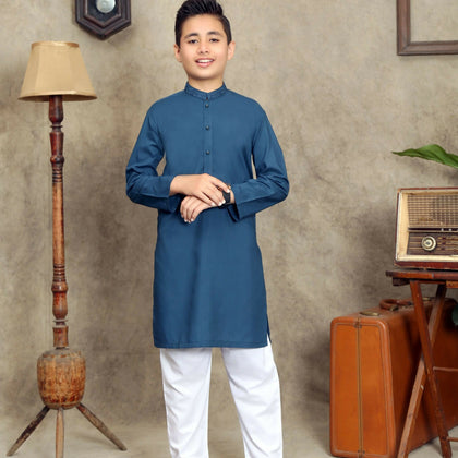 Ferozi Blue Kurta