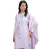 Stitched Suit, Lilac Silk with Sequin Embroidery, for Women