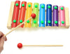 Colorful 8 Tones Hand Knock Musical Instrument Xylophone