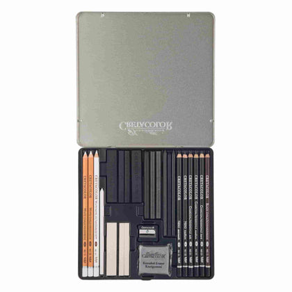 Cretacolor Black & White Box Drawing Set Of 25