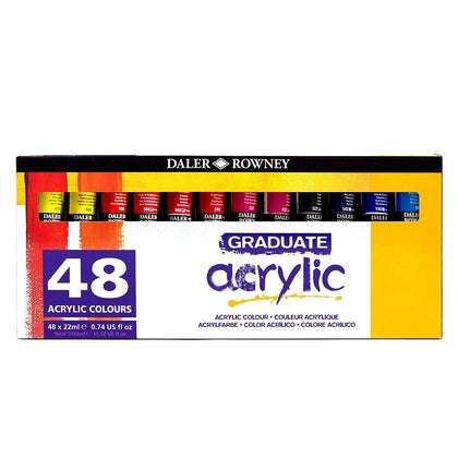 Daler Rowney Graduate Acrylic Paints 22ml Set of 48