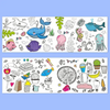 Coloring Drawing Roll Sticker, Creative & Educational Fun, for Kids'