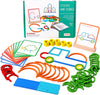 Montessori Wooden Building Blocks, Creative Sticks & Rings, Educational Toy, for Kids