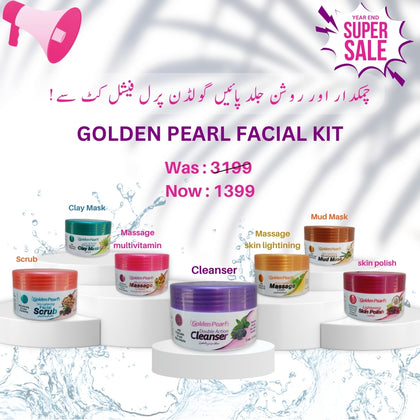 Facial Kit, Golden Pearl & Radiant Skin Lightening - Pack of 7