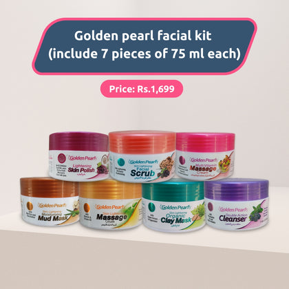 Facial Kit, Golden Pearl & Radiant Skin Lightening - Pack of 7