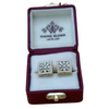 Cuff links Stud Button, Premium & Golden Square Shape